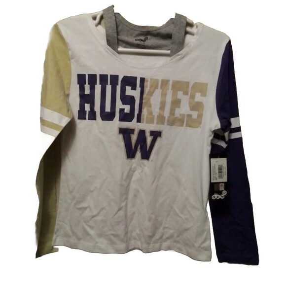 Gen2 Tops - Washington Huskies Shirt Womens Size L Large UW Gen2 White Long Sleeve NWT